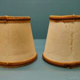 Table lamp with two fires on terrace - years 1950/60 - bronze