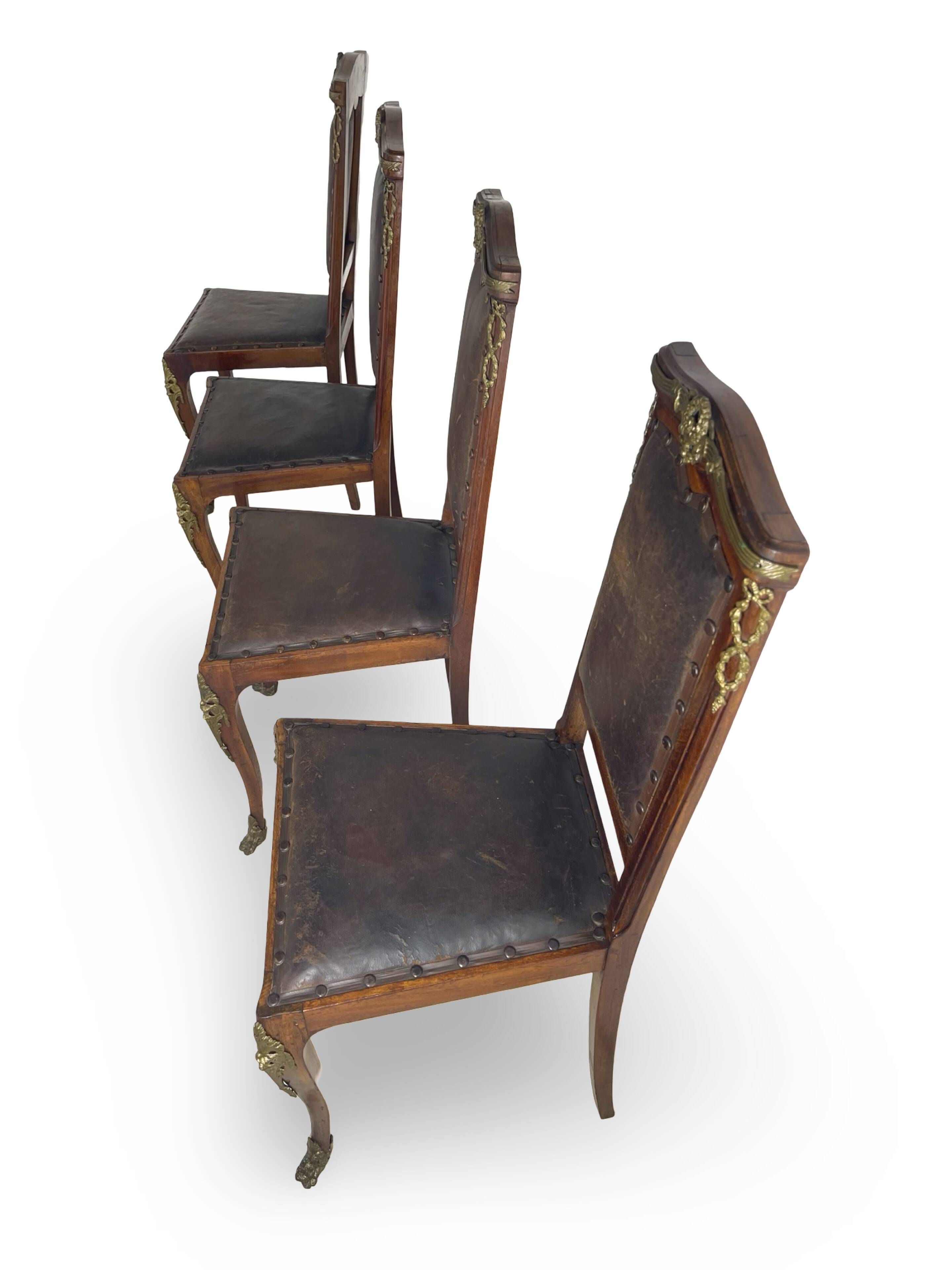 Italian art deco dining chairs 1920s
