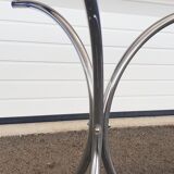 Vintage glass oval table