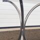 Vintage glass oval table