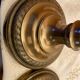 Pair of brass candle holders
