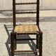 4 wooden and rope bobbin leg chairs attributed to Charles Dudouyt 1940