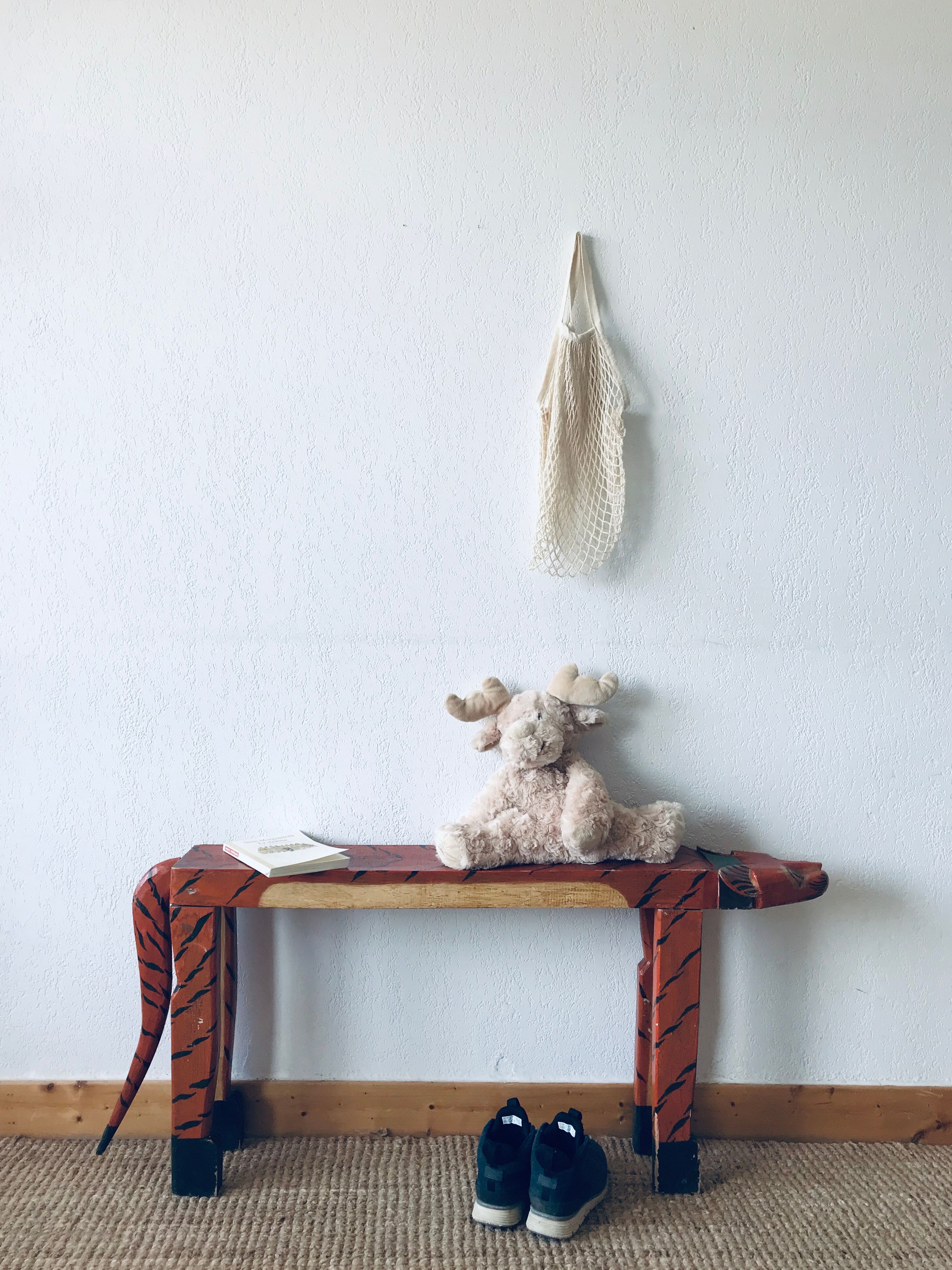 Wooden tiger bench