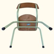 Vintage Beilrode (Germany) kindergarten chair | Almond green metal