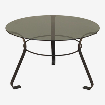 Table basse en verre, design danois, années 1970, fabriquée au Danemark