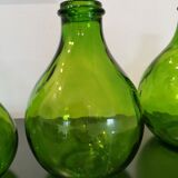 3 pressed glass jars from Italy