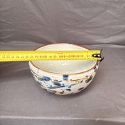 Ancient Bowl Tea Chawan Japan Mingei Ceramic Blue Brown