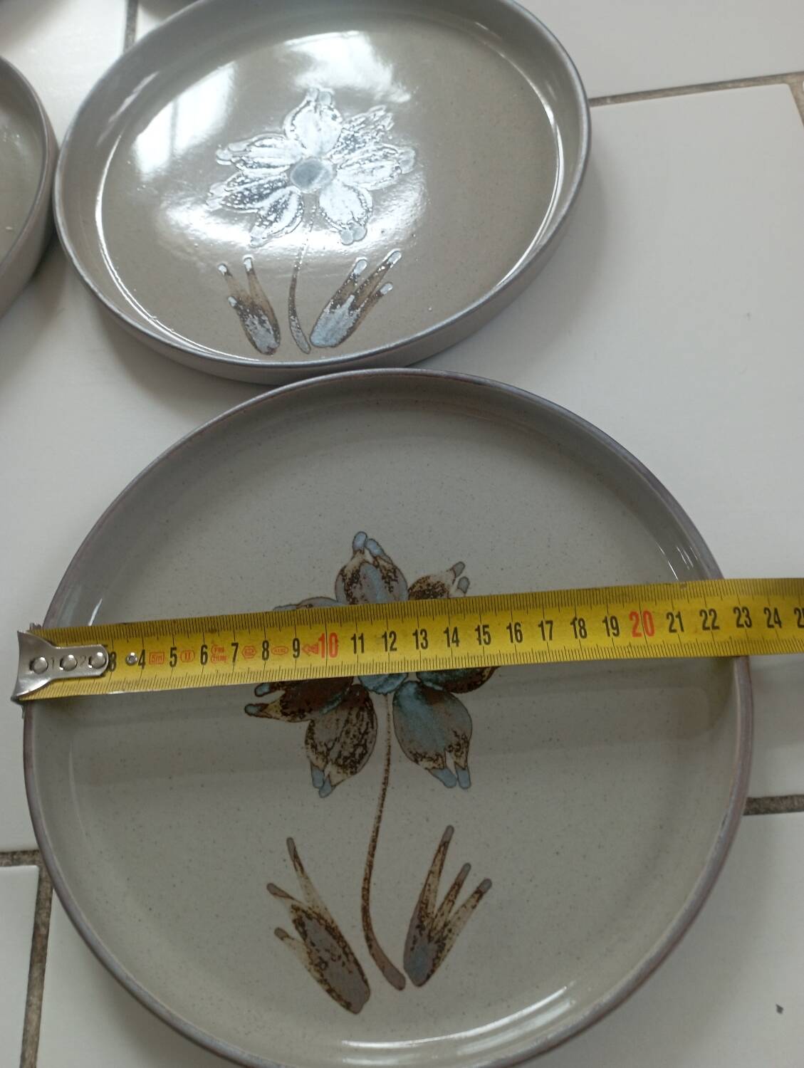 Flat plate in real France stoneware