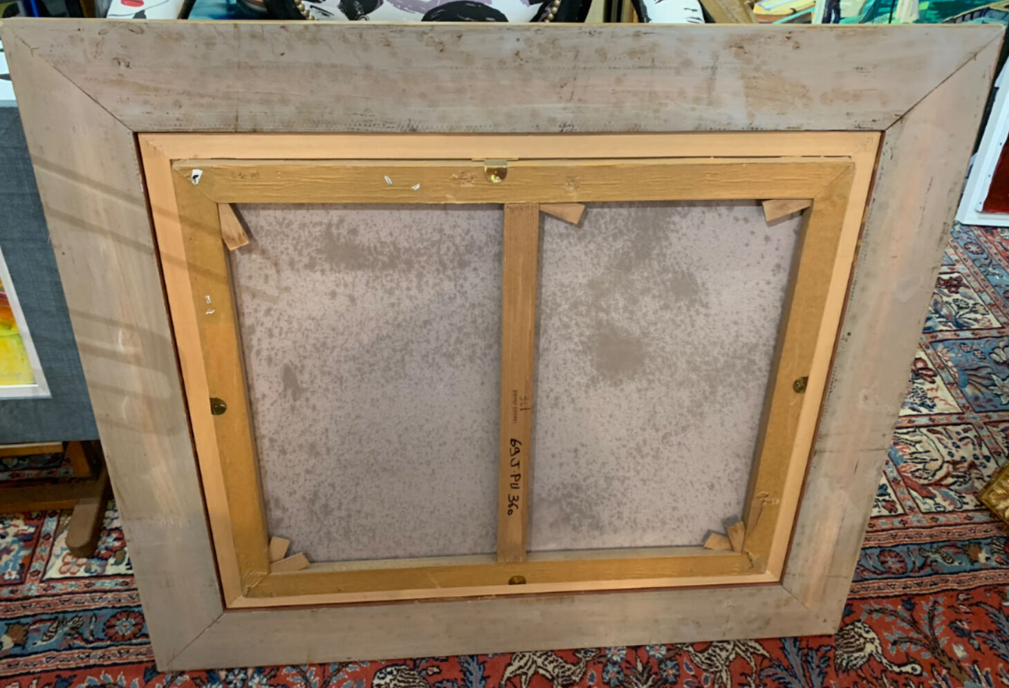 Still life with chinoiseries.oil on canvas framed