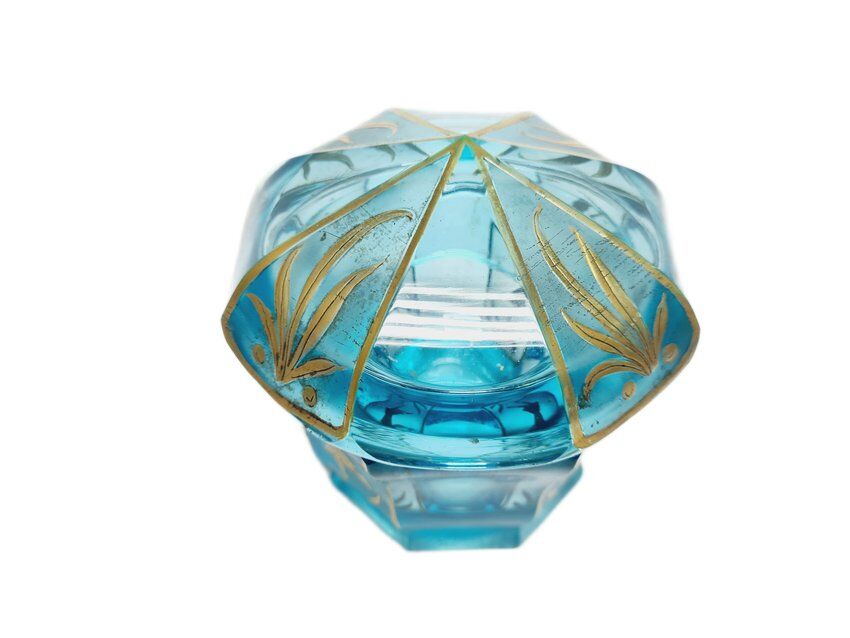 Biedermeier candy dish from Moser, Bohemia, 1890s