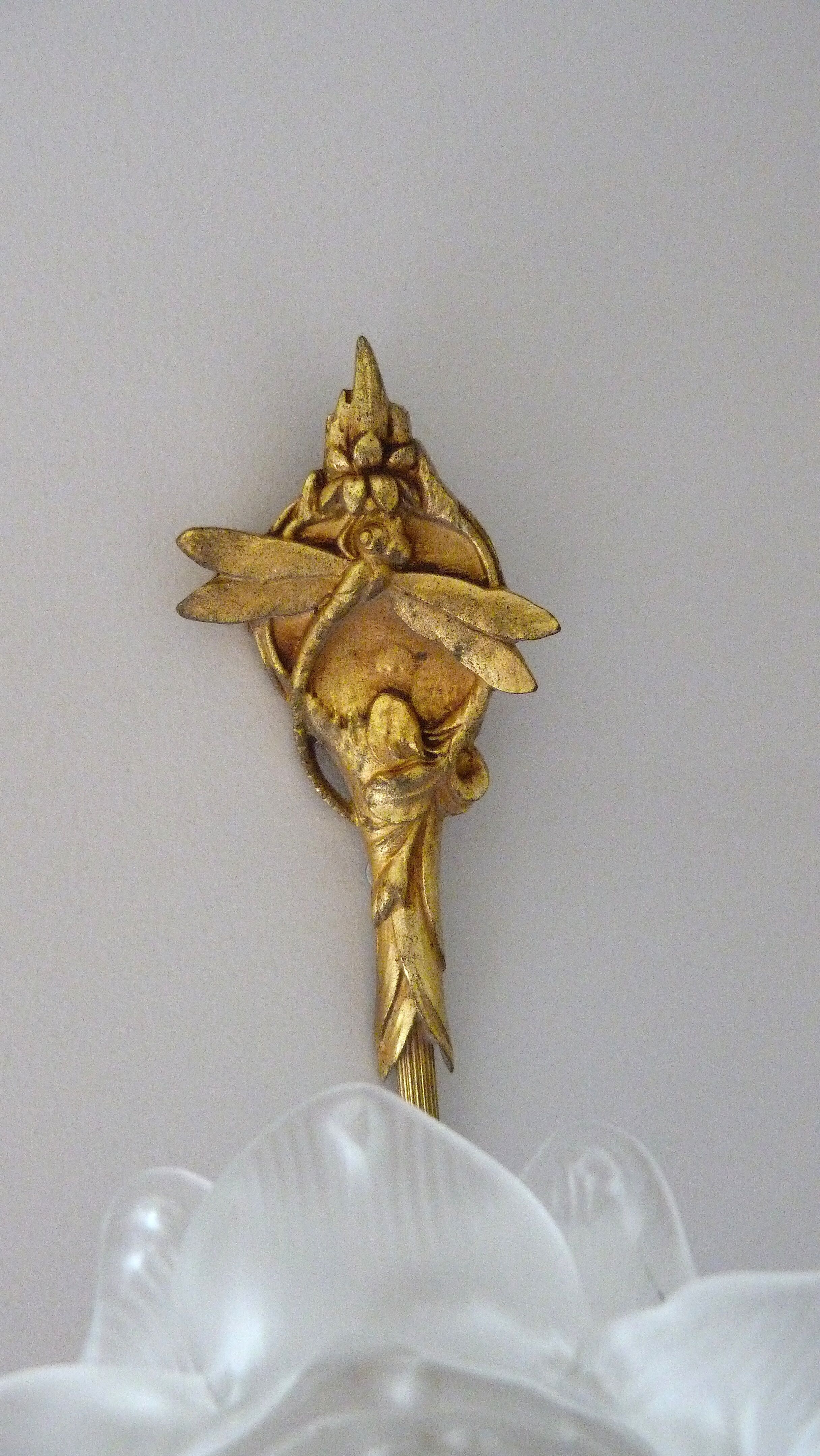 Ancient art nouveau tulip sconce