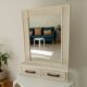 Large vintage rattan and cane mirror from the 70s