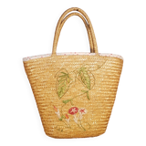 Vintage straw basket