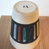 Roger capron blue ceramic tumbler glass