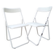 Pair of n1 folding chairs "pop" series, höganäsmöbler sweden, 1970