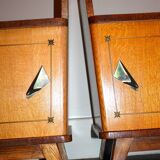 Paire tables de chevets vintage années 50