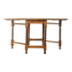 Victorian gateleg dining table, circa 1890