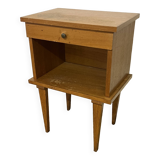 Vintage compass feet bedside table