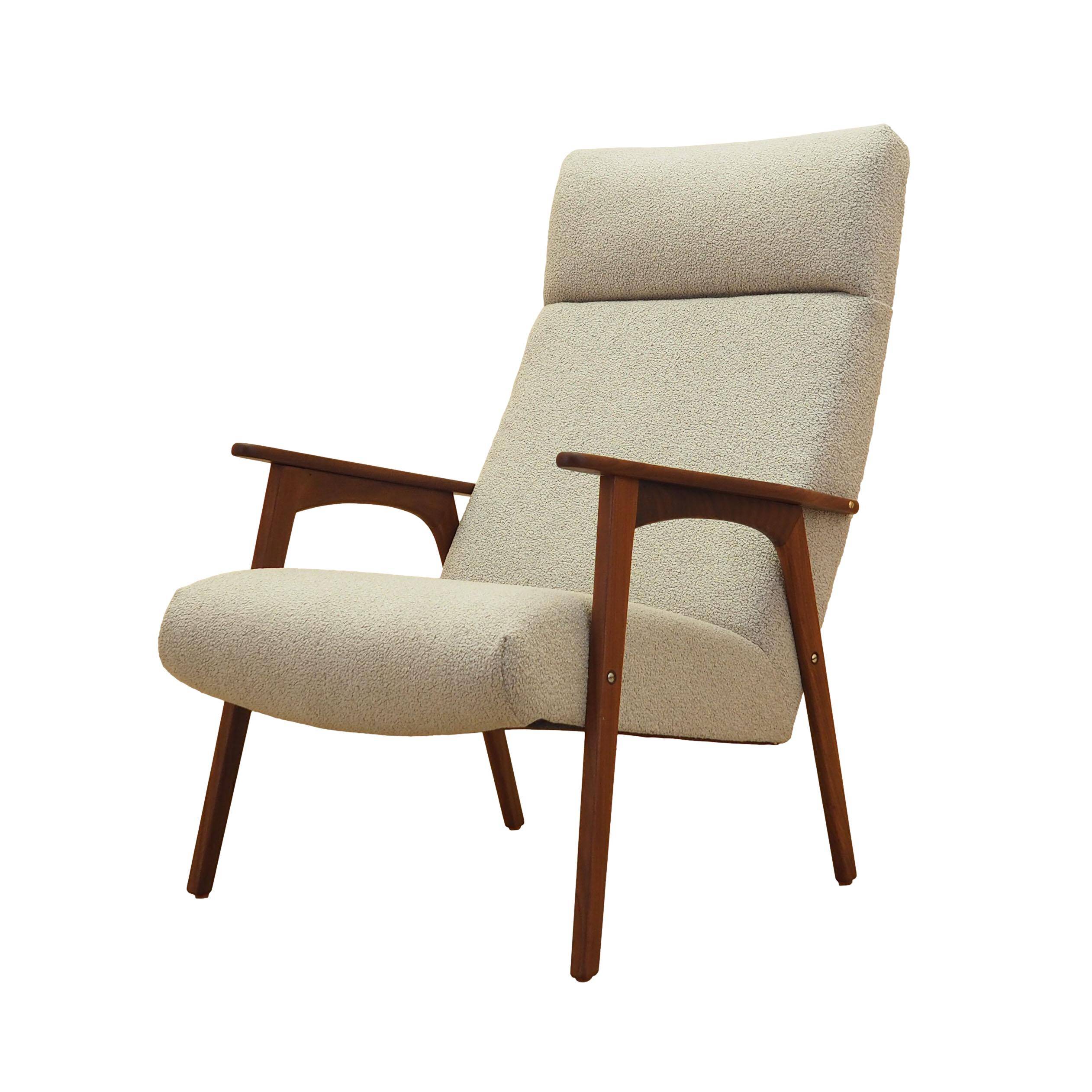 Fauteuil en teck, design danois, années 1970, fabriqué au Danemark