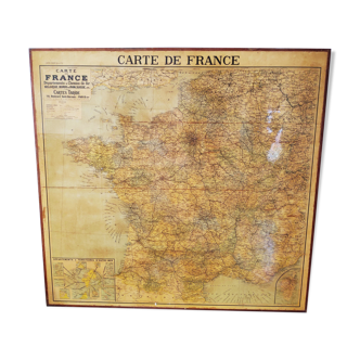 Carte de France vintage Taride encadrée