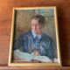Portrait Oil on canvas "The e-reader"