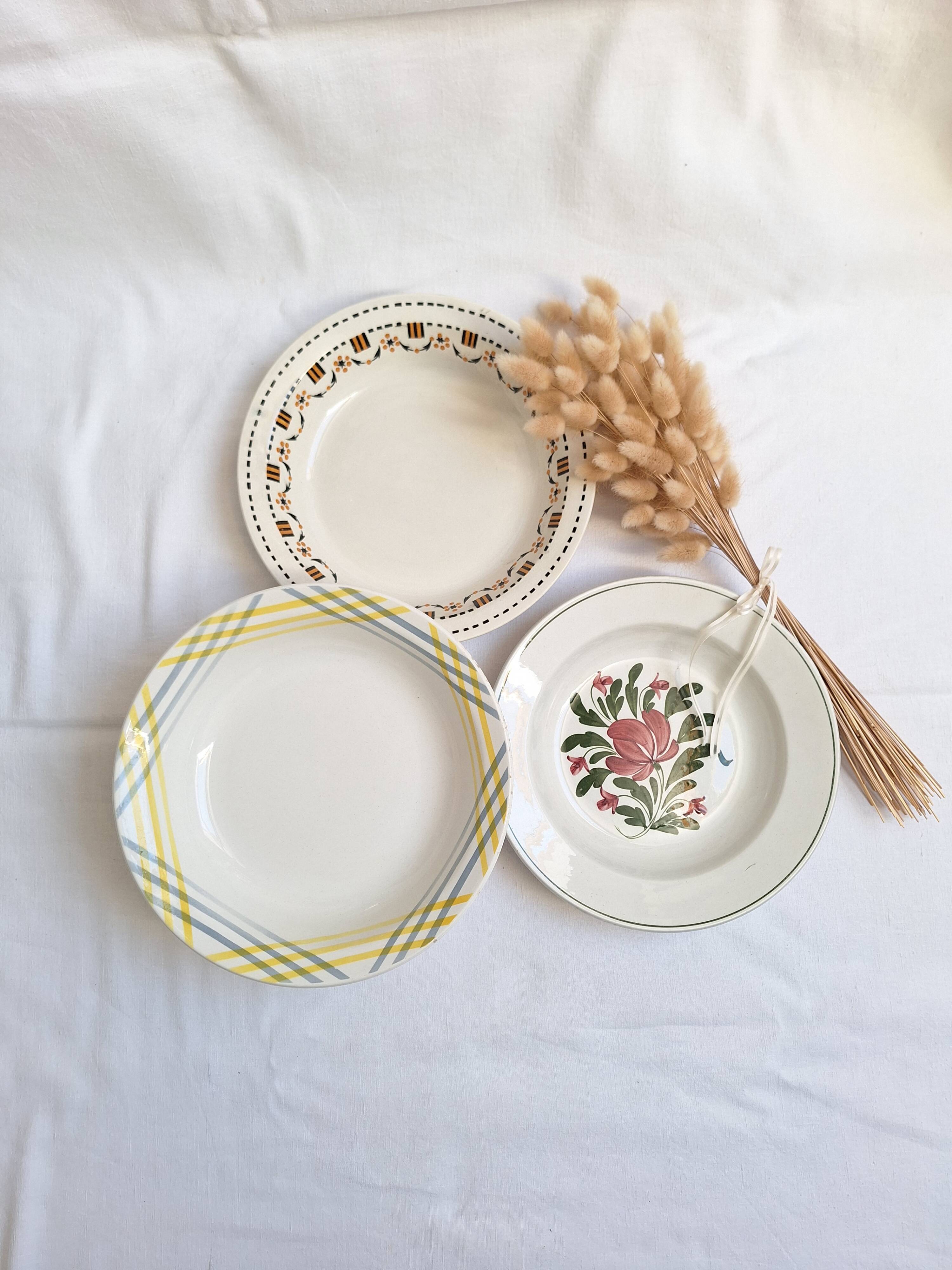 Shallow dish Gien, Moulin des Loups, K&G Luneville