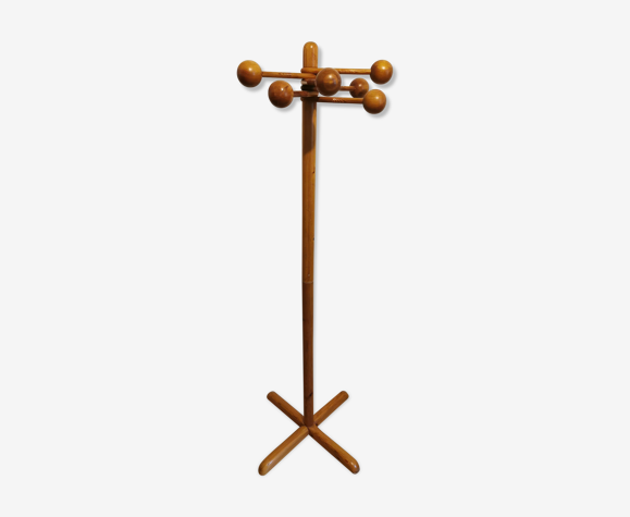 Portemanteau en pin des années 70