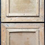 Counterpart of HST paintings "Animated mountain landscape" XIX° + frame