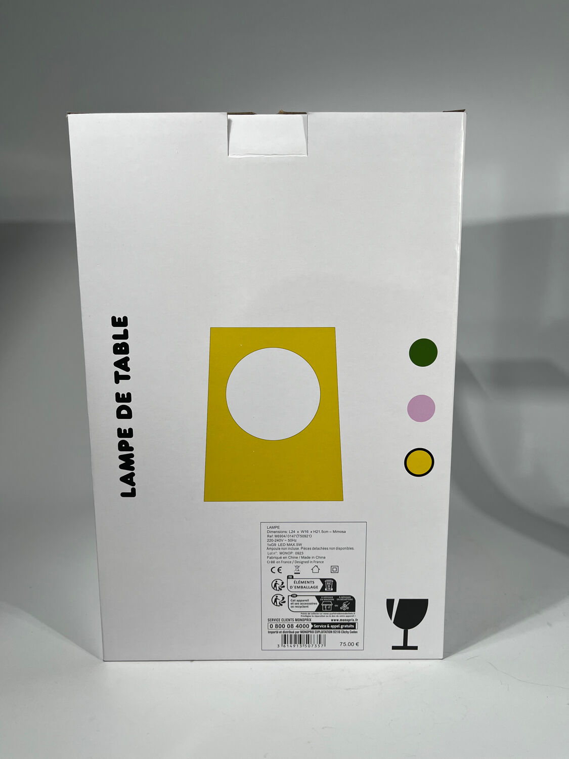 Axel Chay yellow table lamp