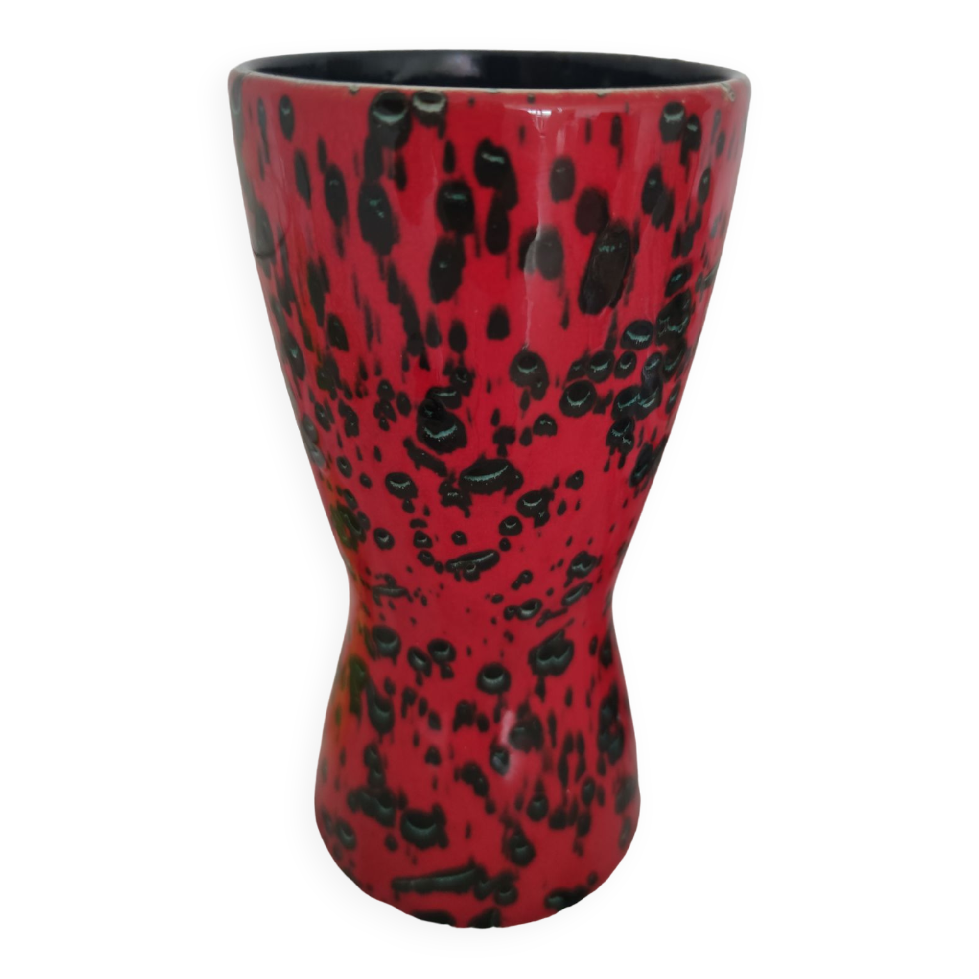 Pottery vintage Germany vase diabolo 1950-60