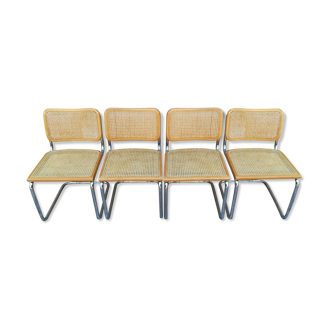 Four chairs Marcel Breuer cesca B32
