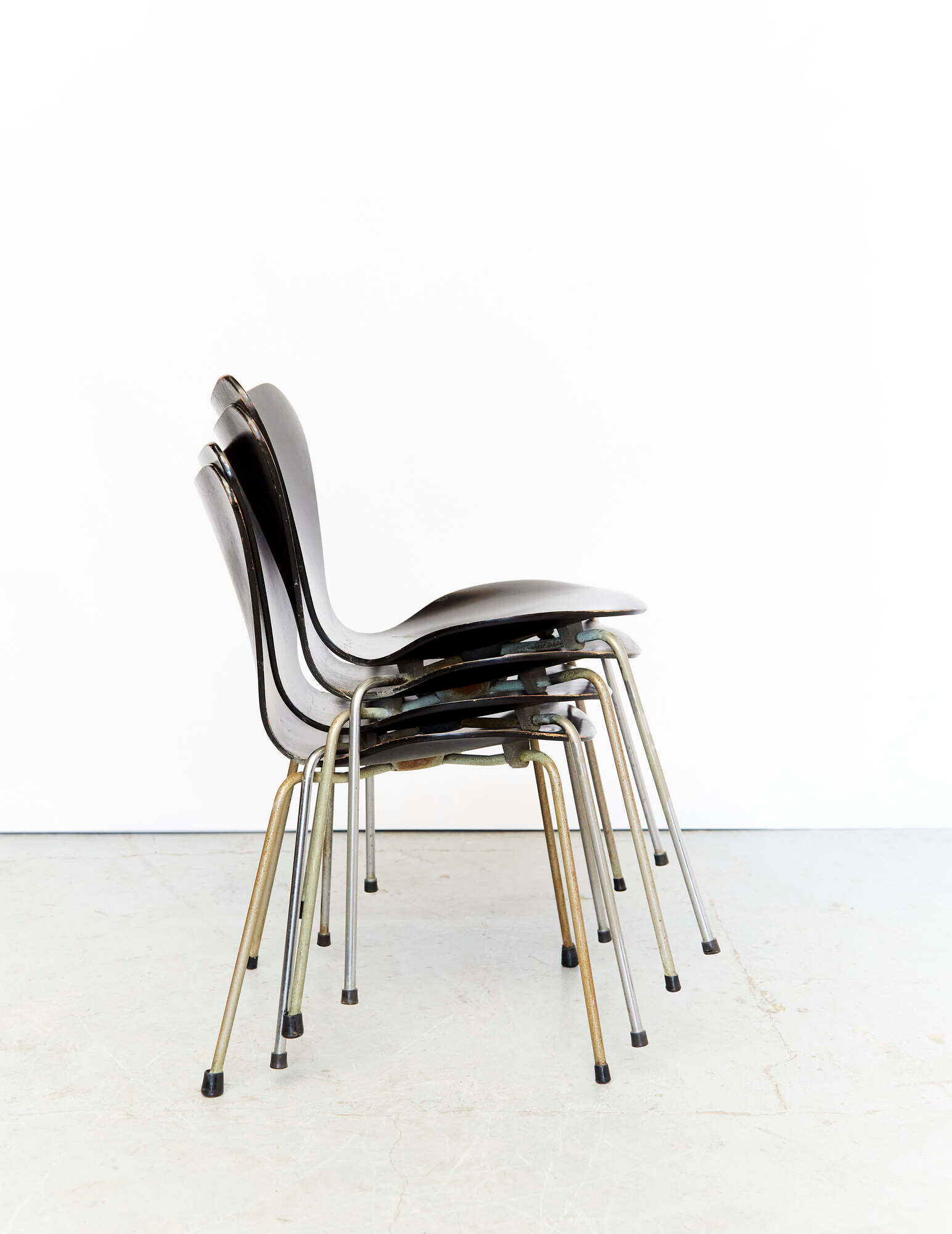 Side chairs 3107 by Arne Jacobsen for Fritz Hansen, 1960