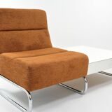 Banquette chauffeuse simple terracotta
