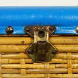Rattan chest stool Cheney England 1960