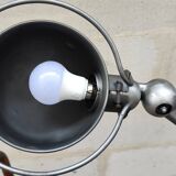 Jielde workshop floor lamp with five arms, graphite patina