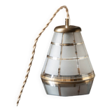 Vintage amber portable lamp
