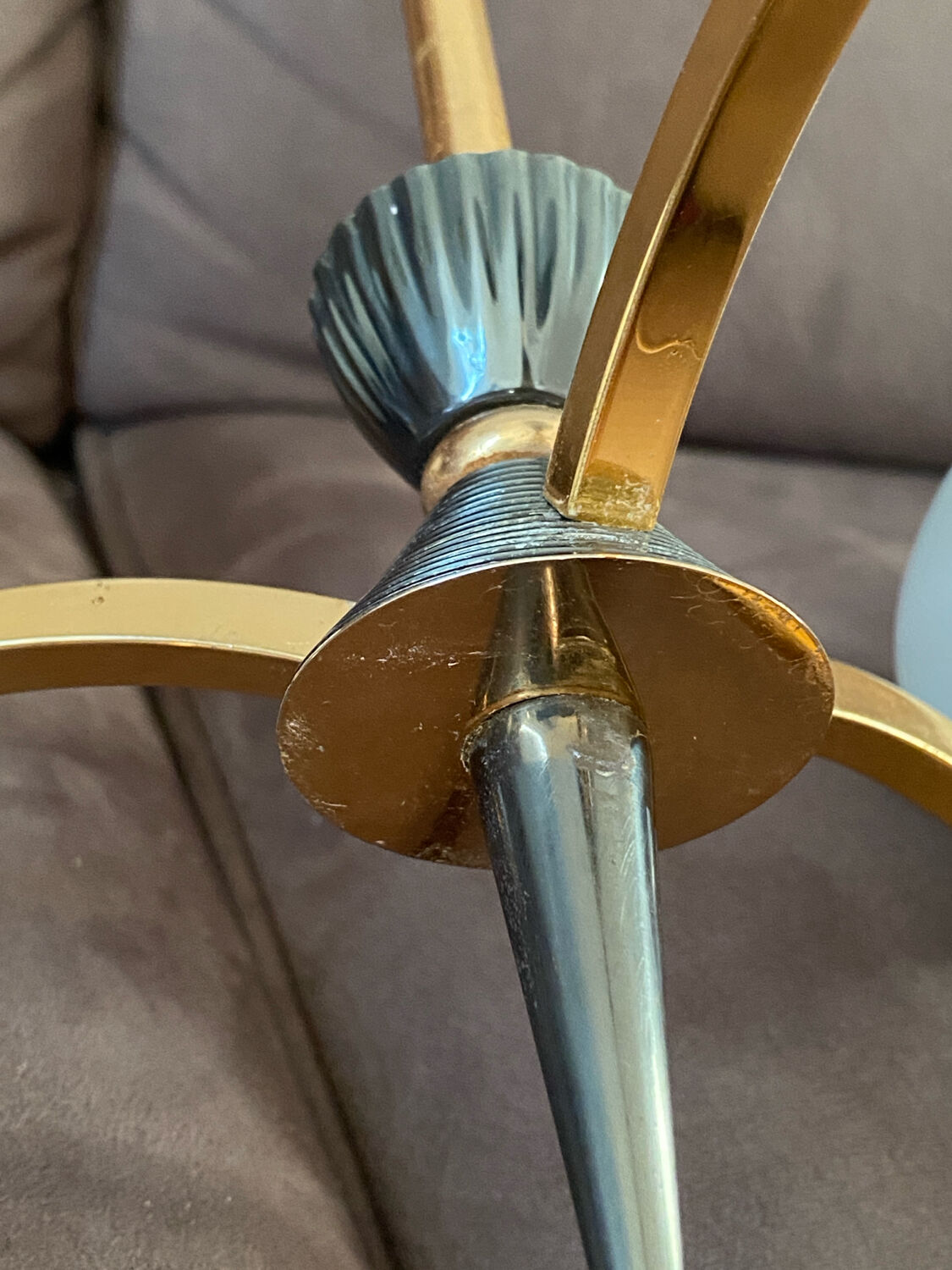 Rare Lustre Vintage des années 60, dans l’esprit Stilnovo / Maison Arlus.