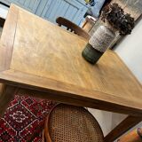 Old oak table with drawers