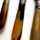 18 Wiskemann table knives in horn