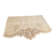 Sheet with embroidered decoration and openwork with cornucopia late nineteenth