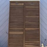 Double curtain filing cabinet