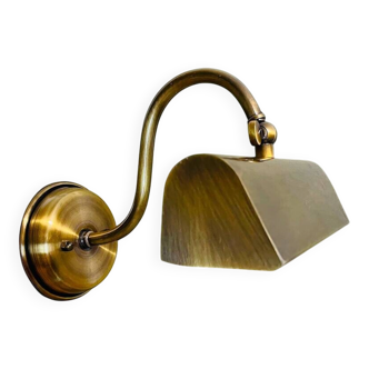 Industrial aged brass wall  picture light