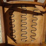 Art Deco bridge chair and 2 matching chairs