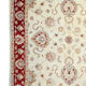 Red Cream Wool Ziegler Rug Handwoven Floral Carpet- 200x282