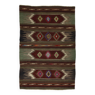 Authentic Vintage Turkish Kilims & Handwoven Rugs – Unique Home Decor Pieces 216x 145 cm