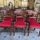 Suite de 6 chaises anglaises en acajou 19eme restaurées