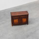 Rare French provincial carved cabinet or buffet with great patina, dated 18