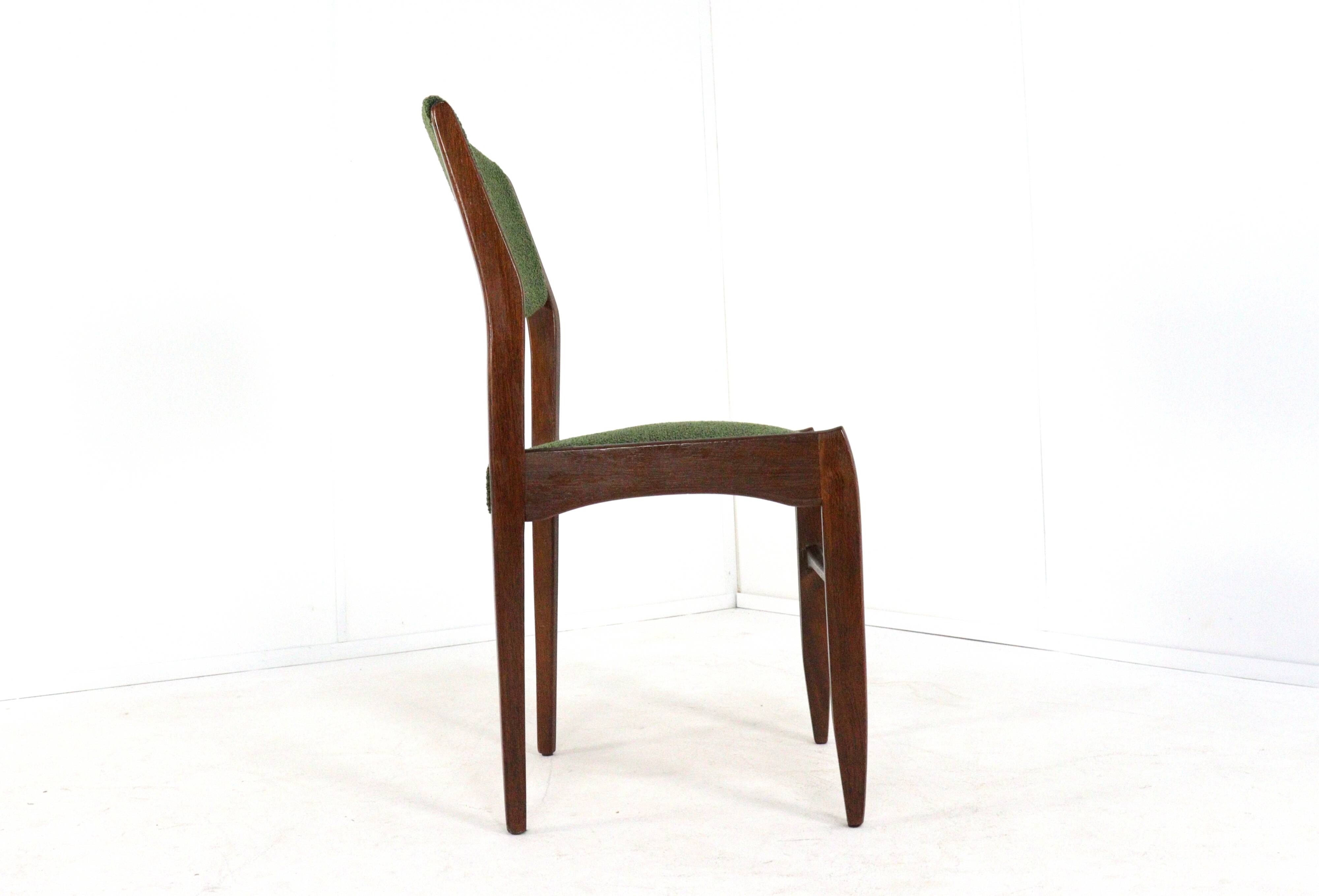 vintage teak Dining chair 'Raamdonksveer' new upholstery