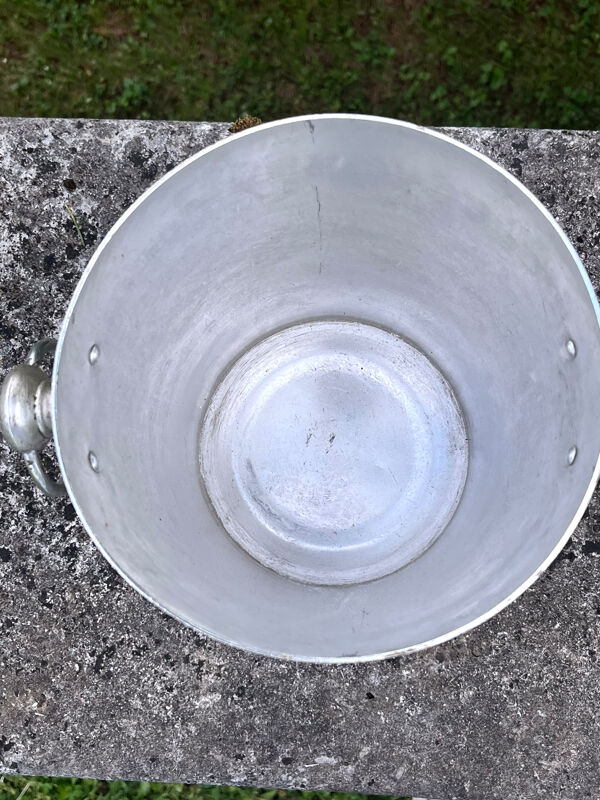 Seau à glace Cinzano Champagne Cooler – Publicité en aluminium vintage