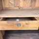 Empire wardrobe in solid walnut, France, mid-19th century.